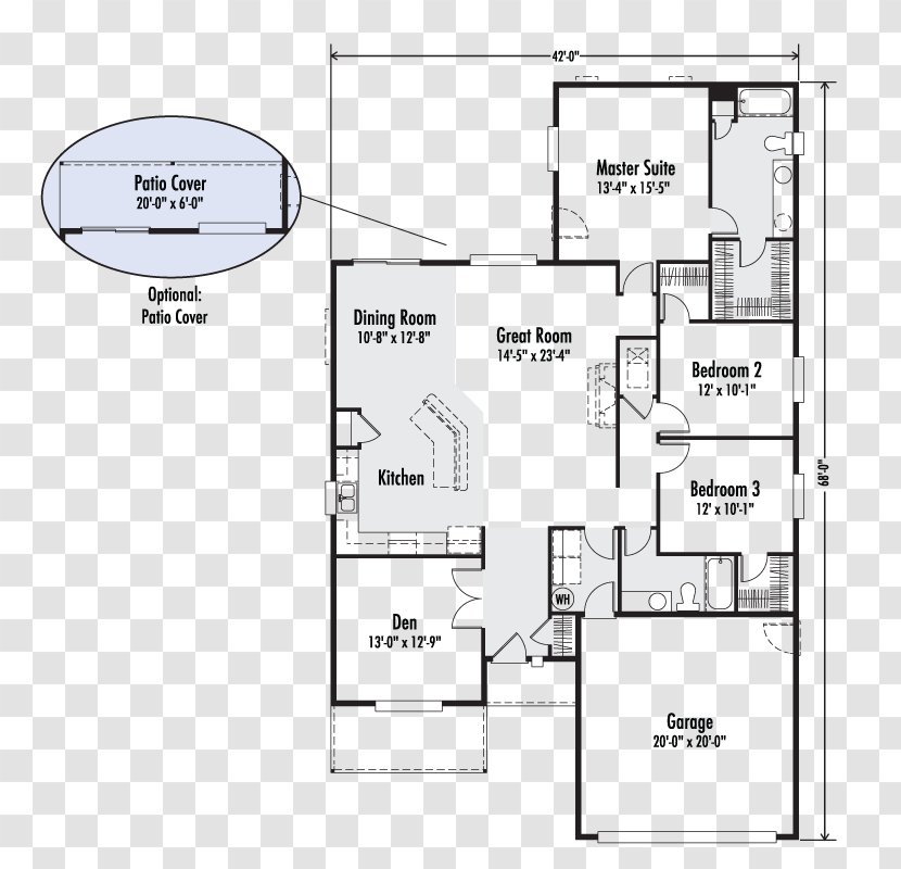 Floor Plan House Custom Home Design - Street Transparent PNG