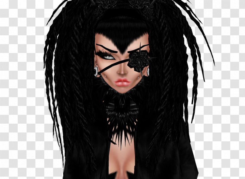 Black Hair Brown - Wig Transparent PNG