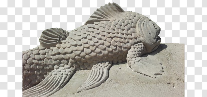 Sculpture Sand Art And Play Statue - Stone Carving - Carp Creative Transparent PNG