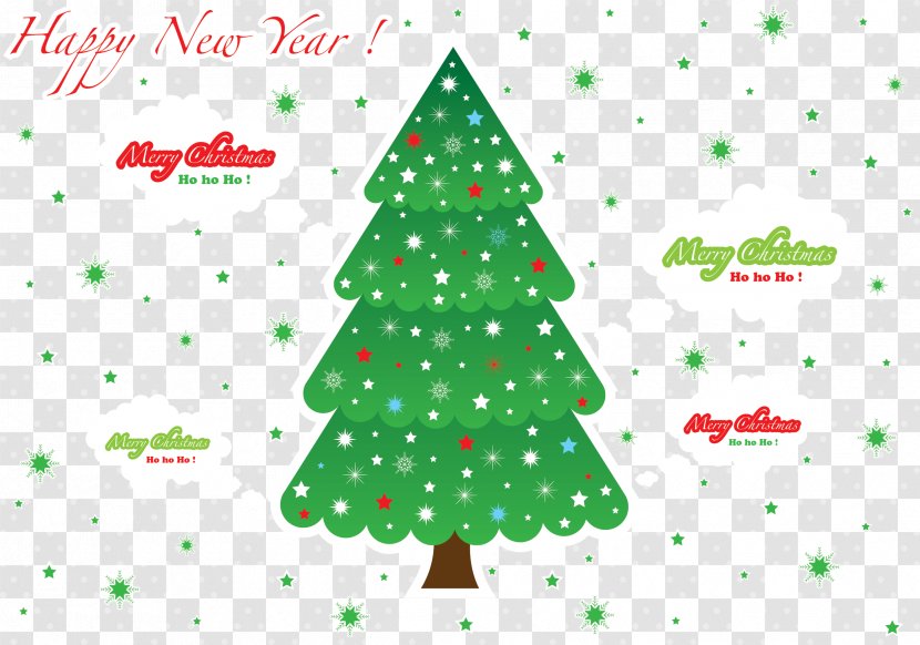 Christmas Tree Illustration - Evergreen - Decoration Creative Vector Transparent PNG