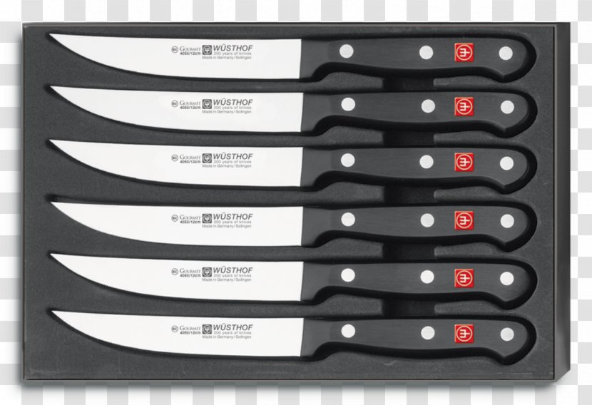 Steak Knife Wüsthof Serrated Blade - Cutlery Transparent PNG