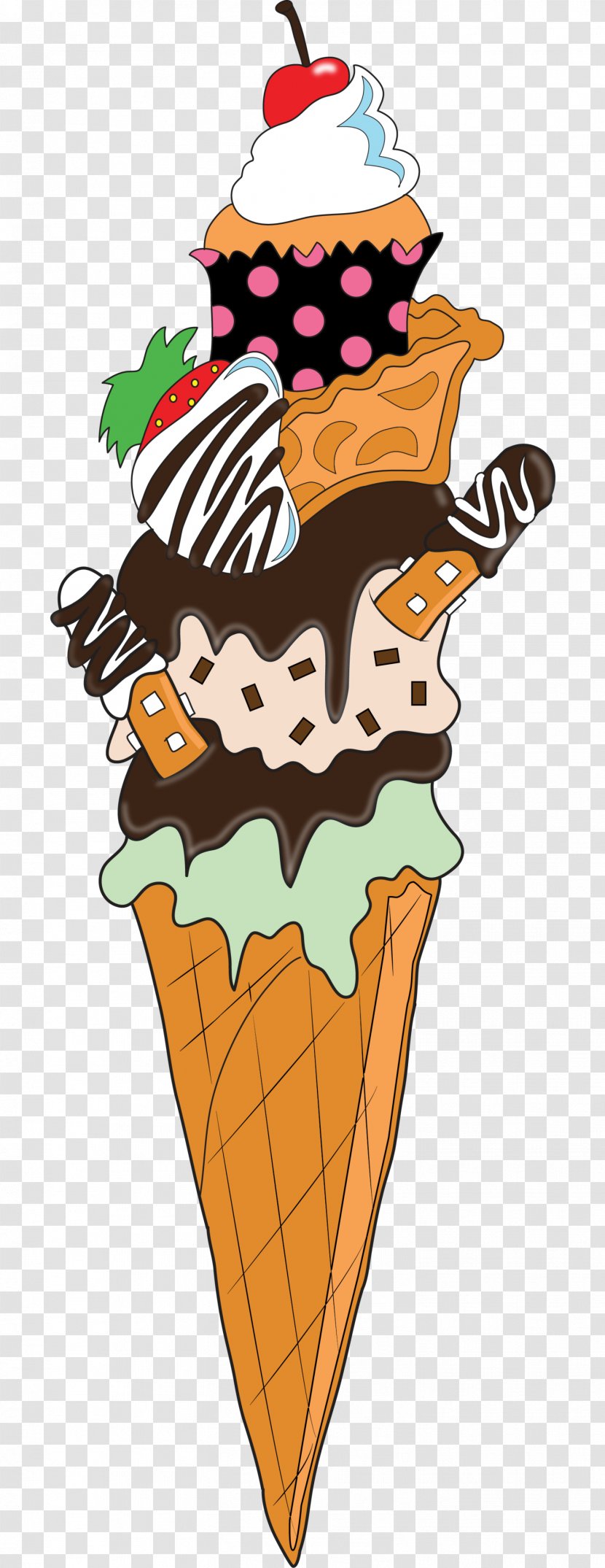 Sundae Clip Art Gift Ice Cream Cones Image - Bake Sale - Shawarma Graphic Transparent PNG