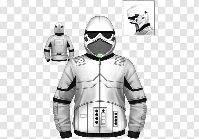 Hoodie Stormtrooper Kylo Ren Leia Organa Snowtrooper - Star Wars Transparent PNG