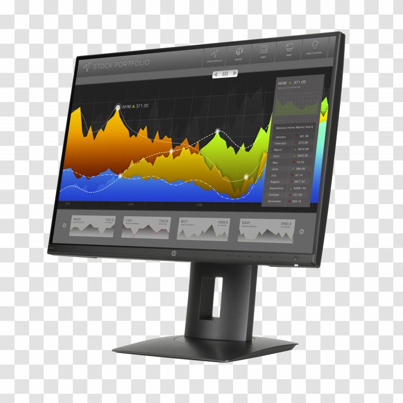 Computer Monitors Hewlett-Packard HP Z23n 58,4 Cm (23”) IPS Display (ENERGY STAR) Commercial Specialty M2J71A8#ABA Z22n Narrow Bezel LED-backlit LCD - Technology - Hewlett-packard Transparent PNG