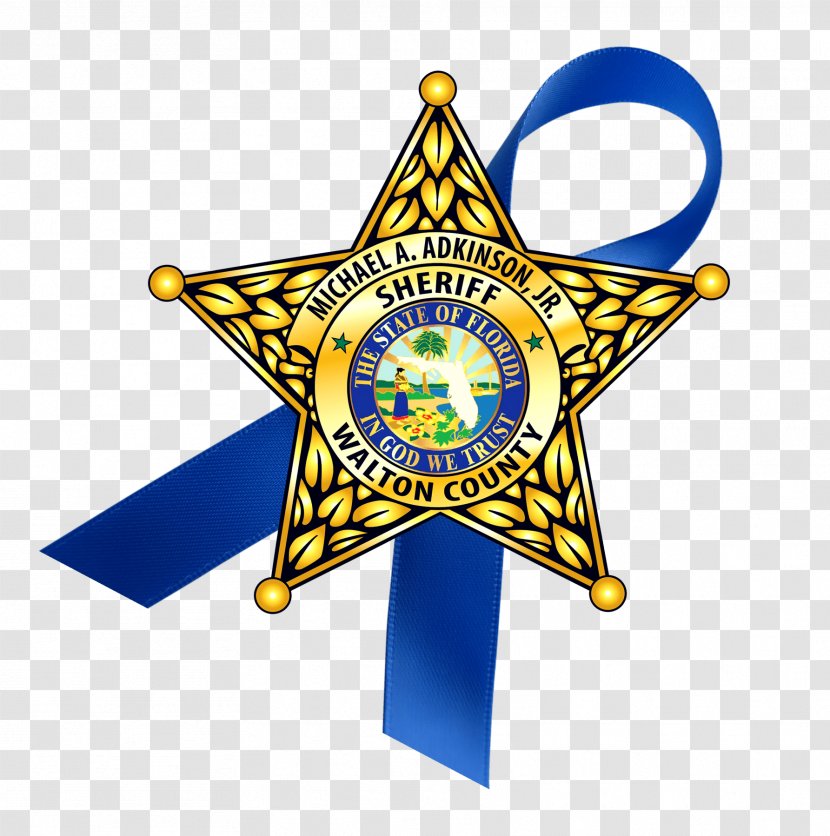 Walton County Sheriff's Office Florida Sheriffs Association Department Of Health Badge - Sheriff Transparent PNG