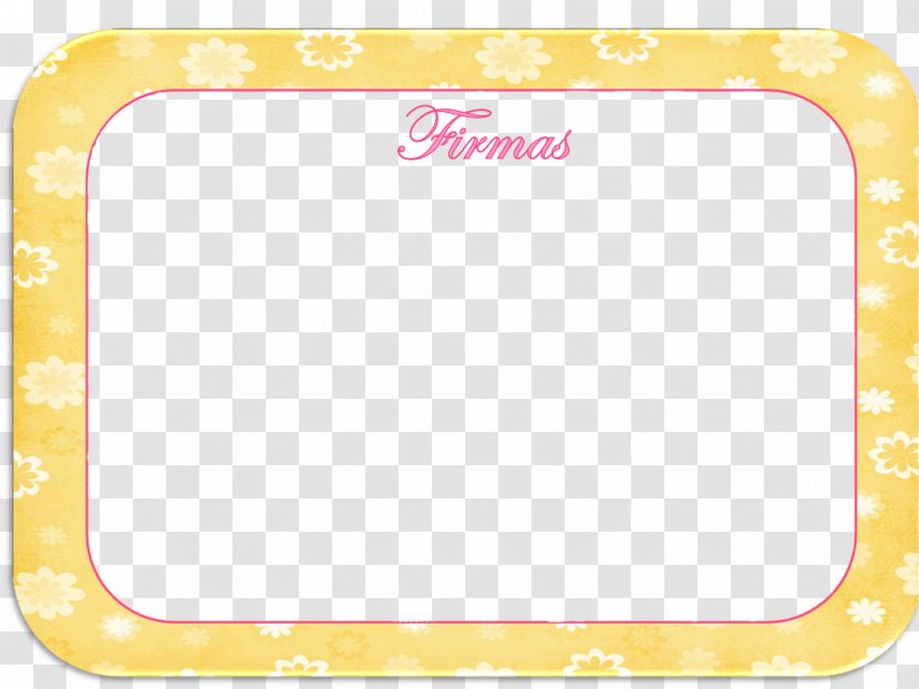 Picture Frames Line Pattern - Yellow - Despedida De Soltera Transparent PNG