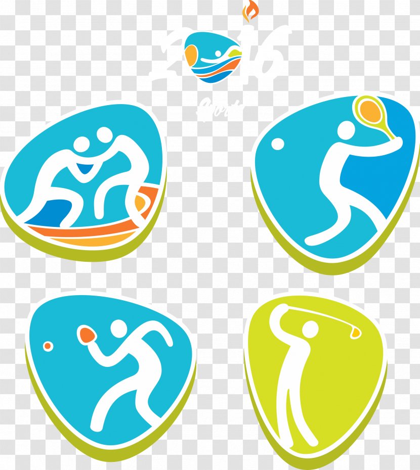 Olympic Games Euclidean Vector Silhouette Icon - Tennis - Rio 2016 Sports Transparent PNG