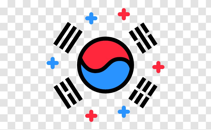 Flag Cartoon - Taegeuk - Symbol Korea Transparent PNG
