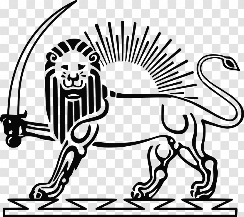 Iran Lion And Sun Persian Empire Achaemenid - Dog Like Mammal Transparent PNG