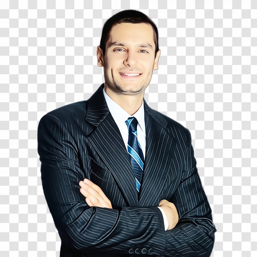 Suit White-collar Worker Male Businessperson Gentleman - Paint - Gesture Outerwear Transparent PNG