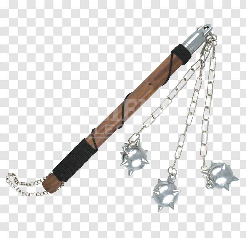 Flail Mace Weapon Chain 14th Century - Flower Transparent PNG