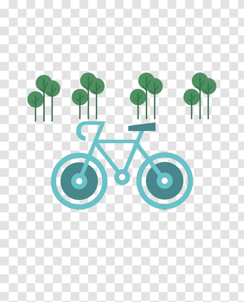 Bicycle Flat Design - Icon - Bike Transparent PNG
