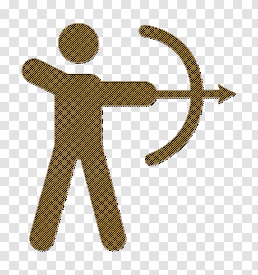 Multi Sports Icon Hunter Hunting With Bow And Arrow Icon Hunter Icon Transparent PNG