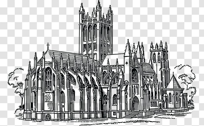 Gothic Architecture Clip Art Vector Graphics Church - Wikimedia Commons Transparent PNG