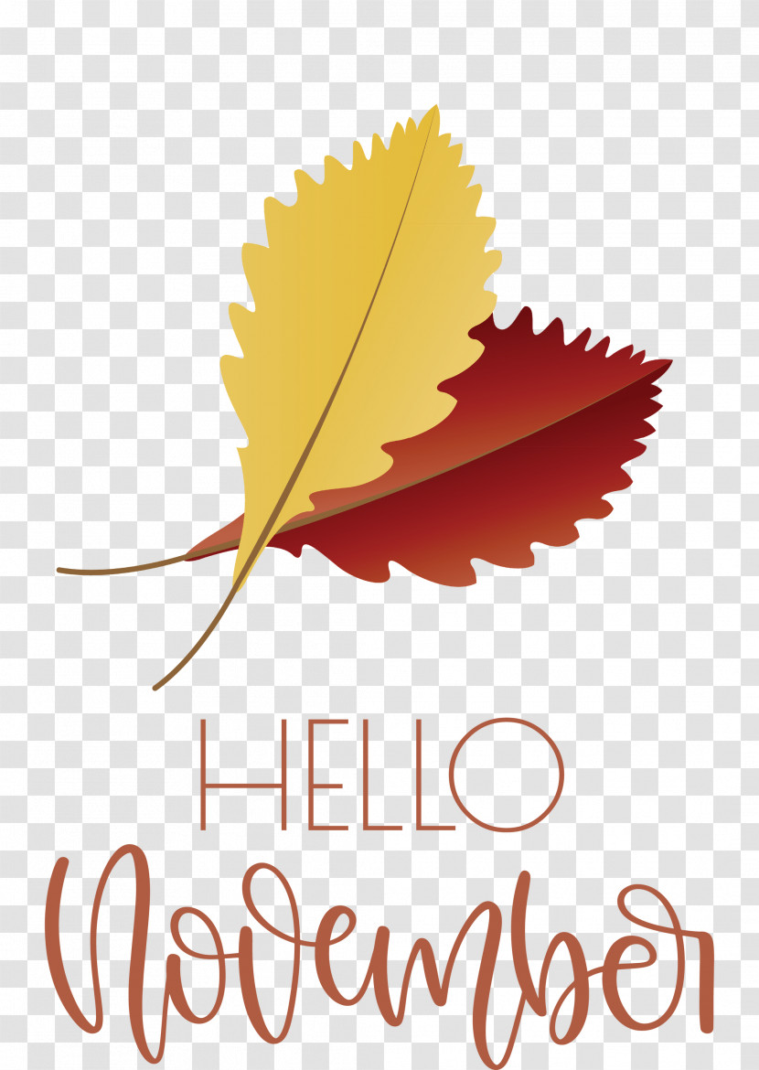 Hello November November Transparent PNG