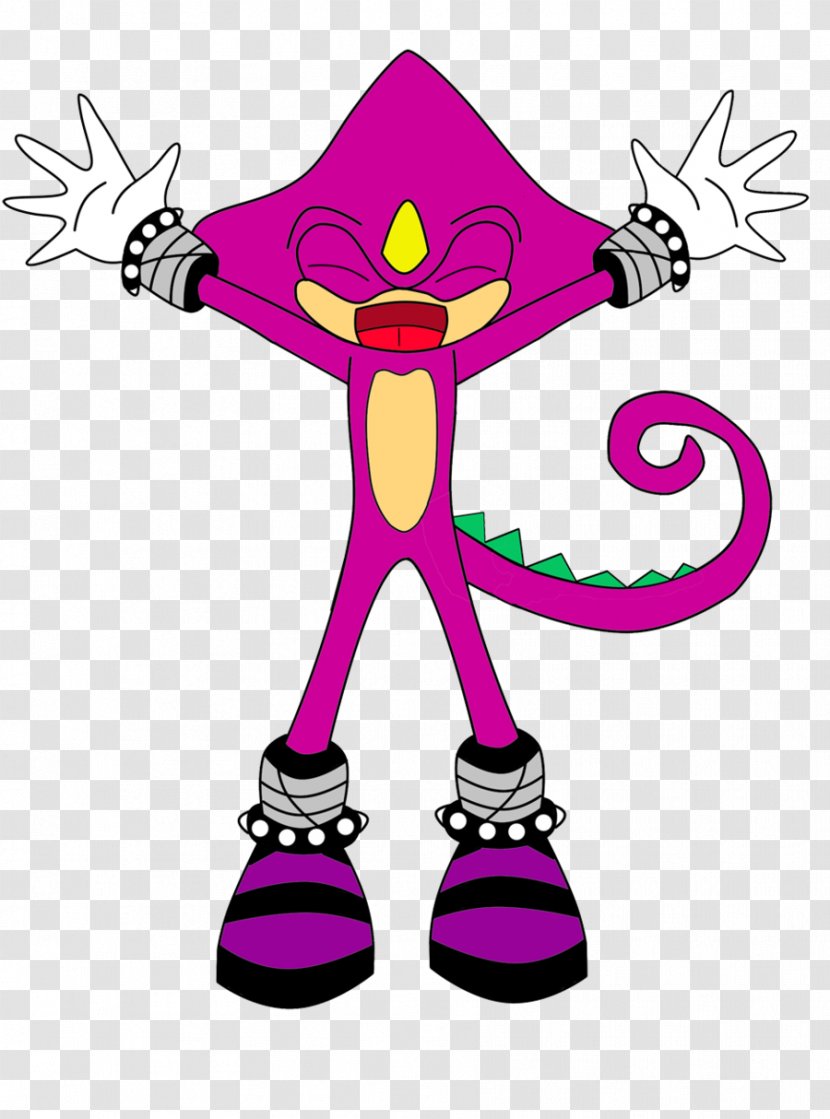 Espio The Chameleon Sonic Hedgehog Chameleons Art Character - Fictional Transparent PNG