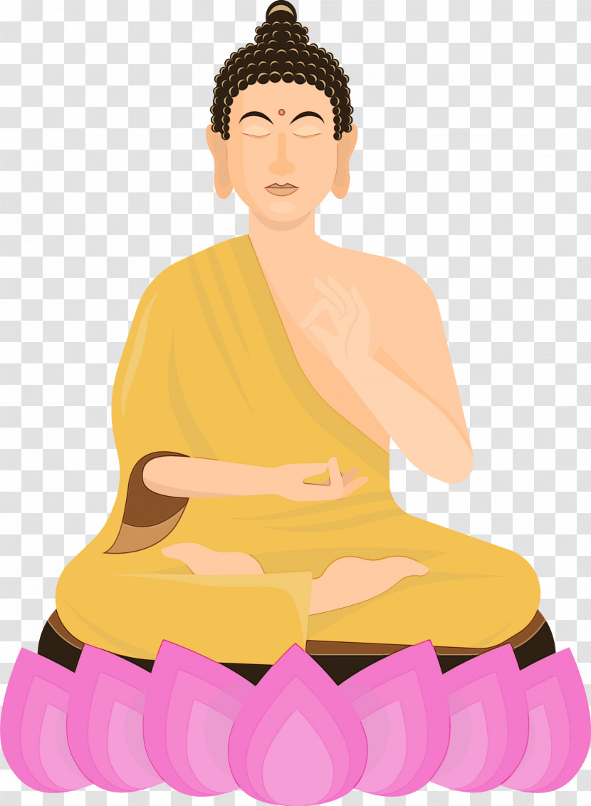 Meditation Kneeling Sitting Zen Master Transparent PNG