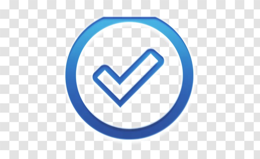 Check Icon Checkmark Yes - Electric Blue - Symbol Logo Transparent PNG