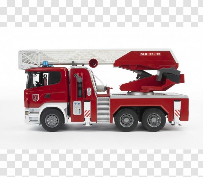 Scania AB PRT-range Bruder Fire Engine Firefighter - Commercial Vehicle Transparent PNG
