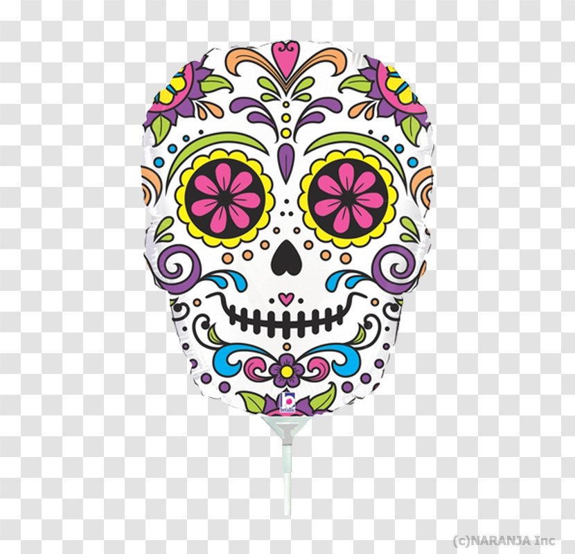 Day Of The Dead Skull - Party - Visual Arts Bone Transparent PNG