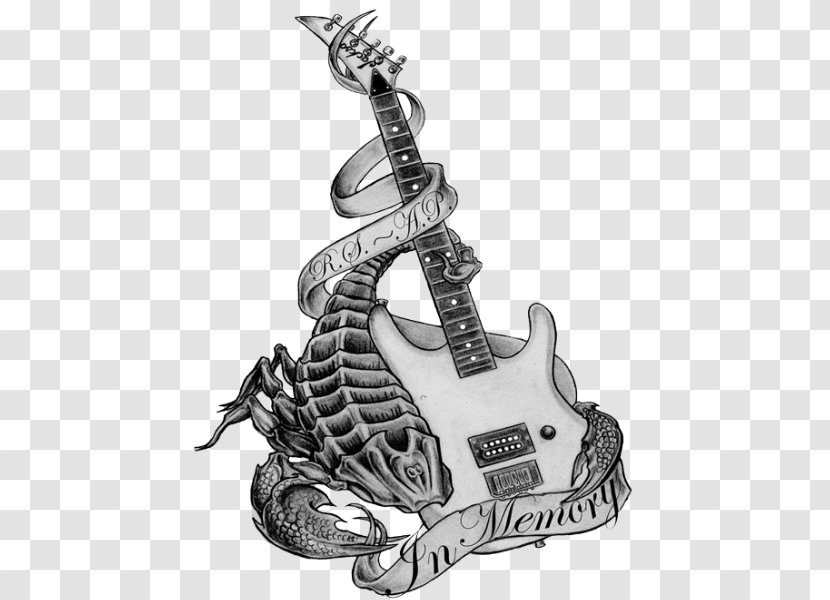 Tattoo Scorpion Guitar Art - Sting Transparent PNG
