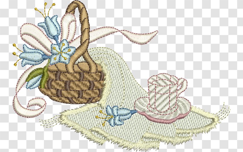 Embroider Now Machine Embroidery Art - Butterflies And Moths - Picnic Basket Transparent PNG