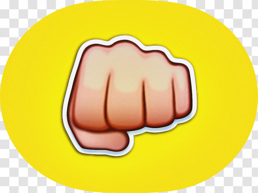 Yellow Finger Mouth Hand Gesture Transparent PNG