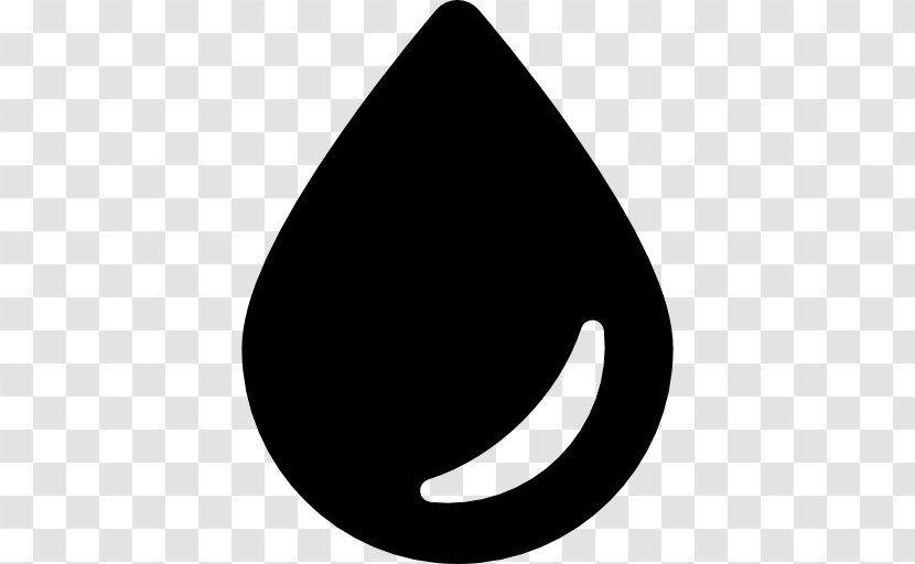 Drop Water - Black - Vector Transparent PNG
