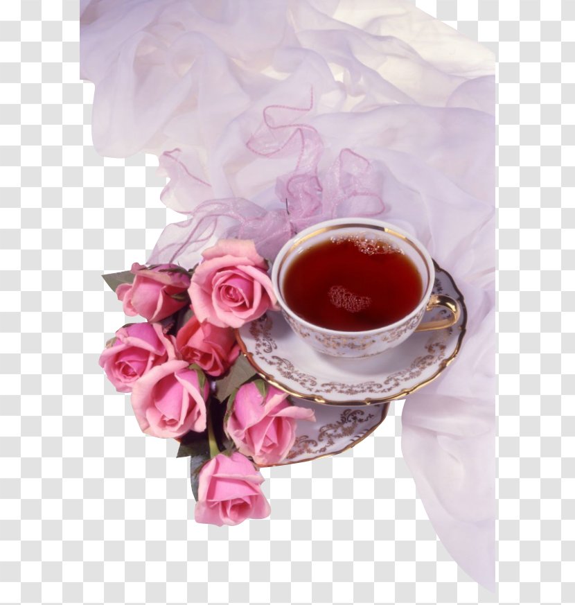 Morning Greeting Happiness Wallpaper - Garden Roses - Coffee Transparent PNG