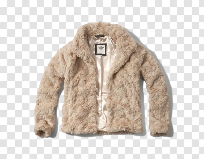 Hoodie Fake Fur Jacket Abercrombie & Fitch Coat - Hood Transparent PNG