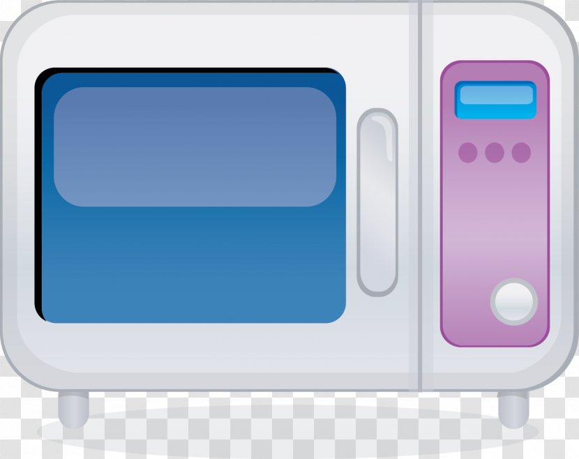 Microwave Oven Kitchen - Blue Transparent PNG