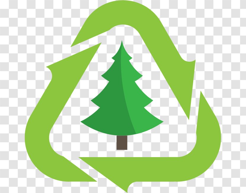 Recycling Christmas Tree Little Elm - Waste Collection Transparent PNG