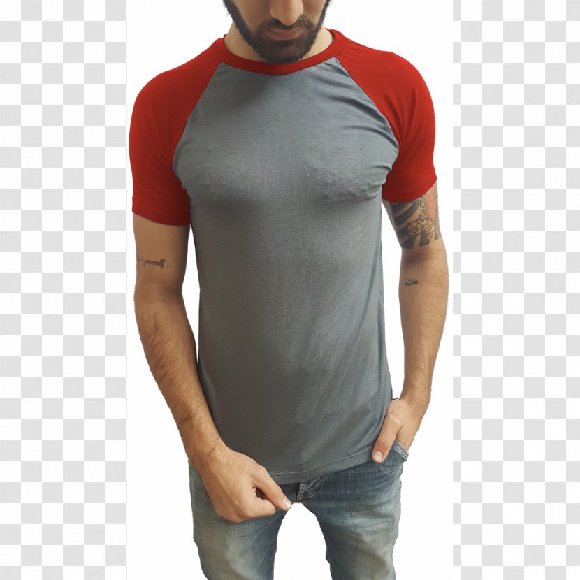 Long-sleeved T-shirt Raglan Sleeve - Turquoise Transparent PNG