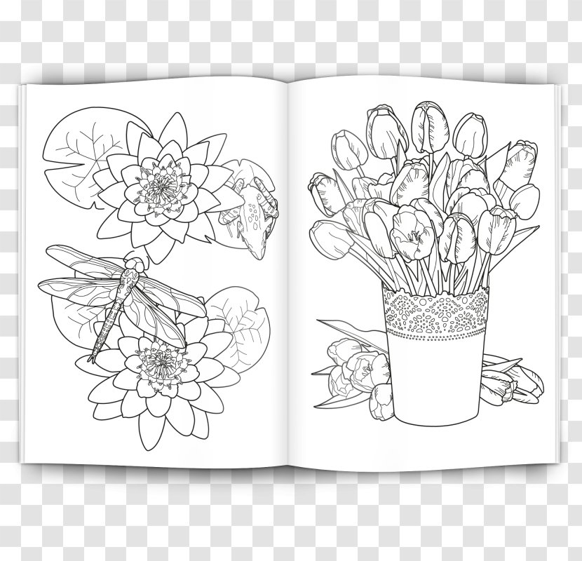 Paper Cut Flowers Floral Design Sketch - White Transparent PNG