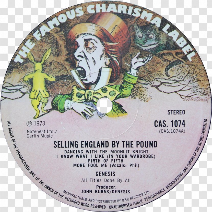 Phonograph Record Charisma Records LP Selling England By The Pound Genesis - Frame - Teeth Label Transparent PNG