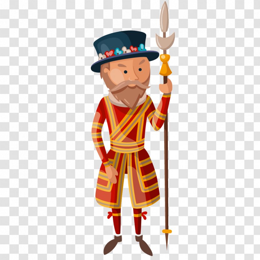 London Cartoon - United Kingdom - Yellow Clothes King Of England Transparent PNG