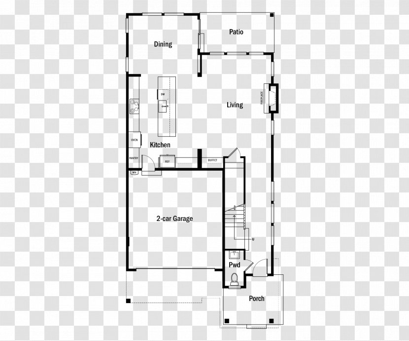 Floor Plan Line - Polygon Map Transparent PNG