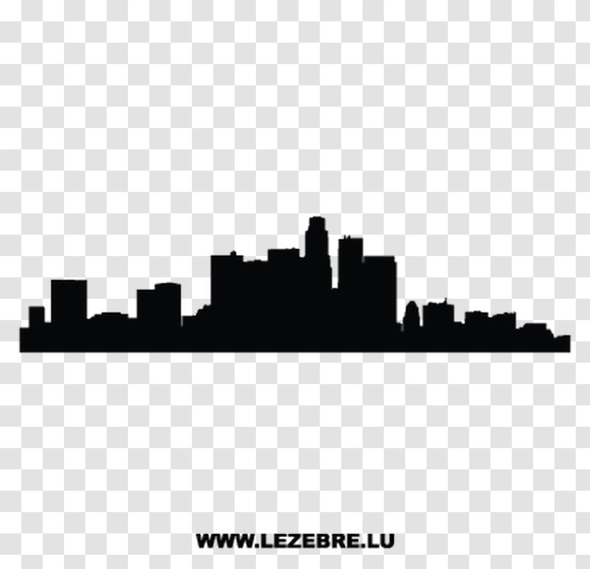Los Angeles New York City Skyline Wall Decal Poster - Brand Transparent PNG