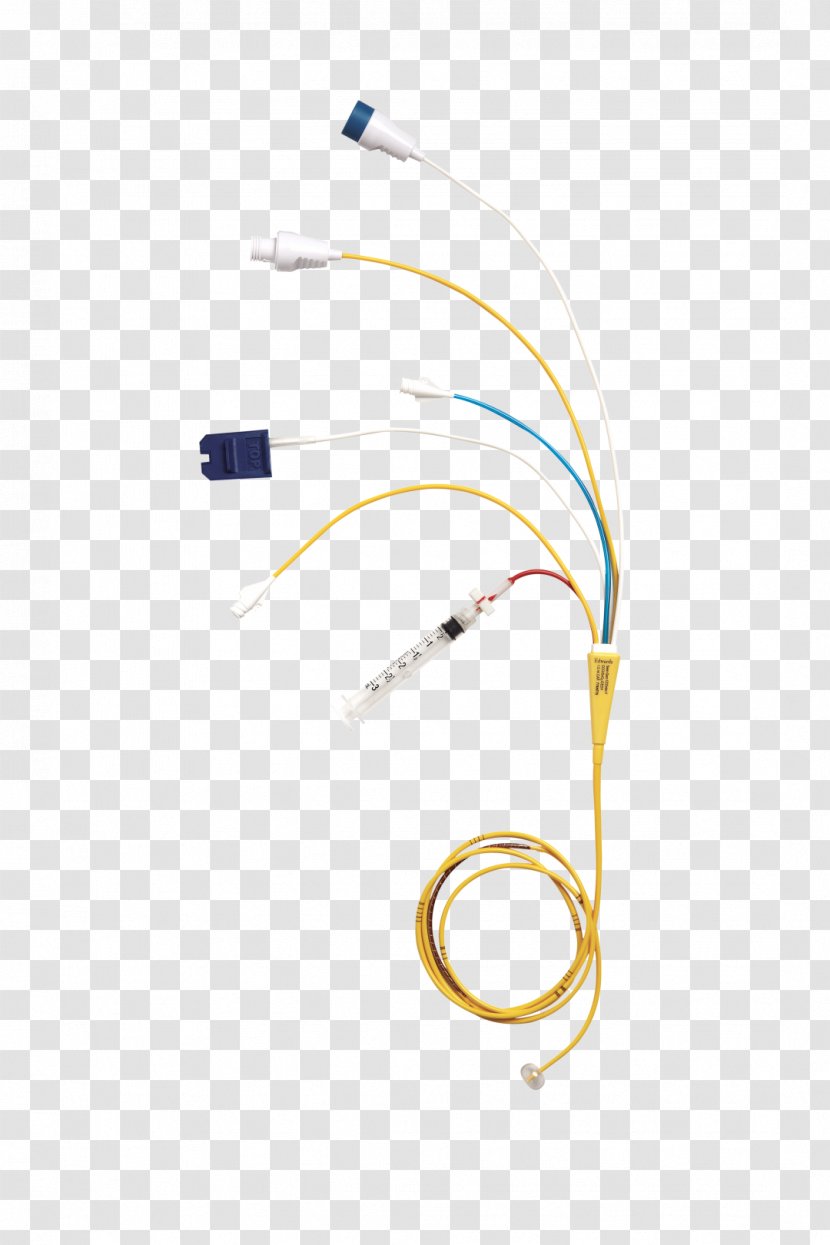 Electrical Cable Wire Font - Yellow - Catheter Transparent PNG