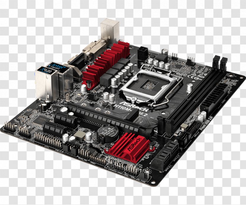 Motherboard LGA 1151 CPU Socket ASRock MicroATX - Gigabyte - Ddr4 Sdram Transparent PNG