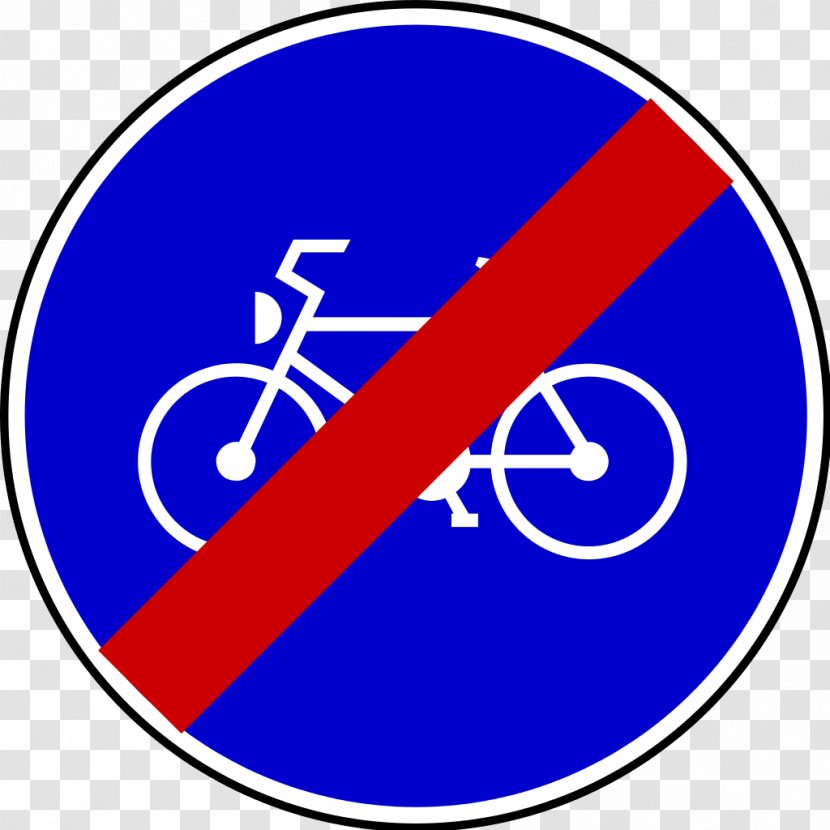 Traffic Sign Panneau De Signalisation D'une Piste Ou Bande Cyclable Obligatoire En France Road D'obligation Direction Bicycle Transparent PNG
