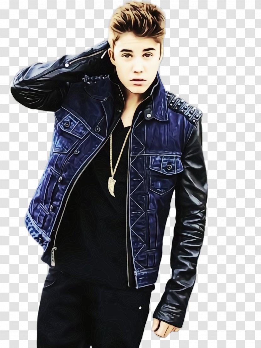 Watercolor Cartoon - Justin Bieber - Hood Model Transparent PNG