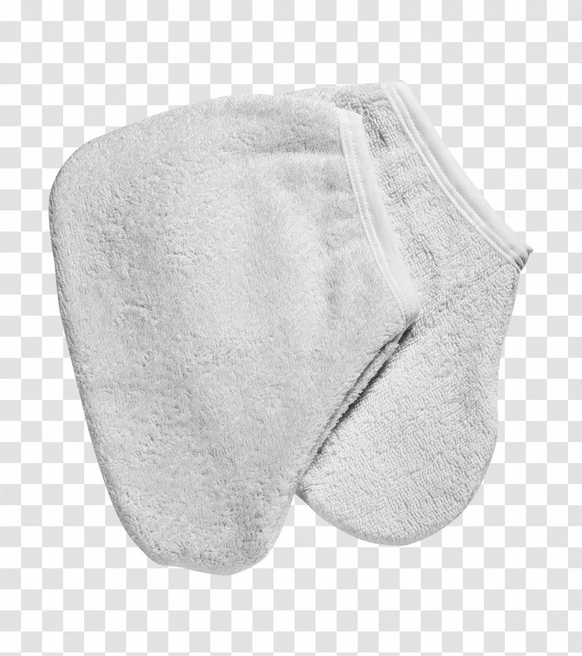 Terrycloth Glove Heat Foot Towel - White - Paraffin Wax Transparent PNG