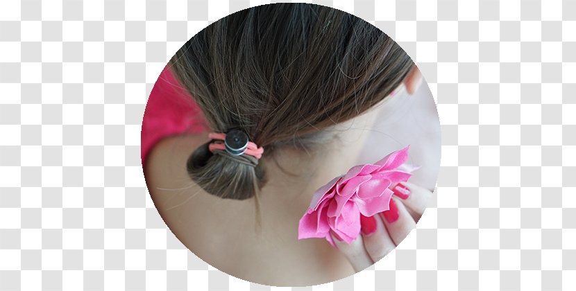Hair Tie Eyelash Pink M RTV - HAIR BOW Transparent PNG