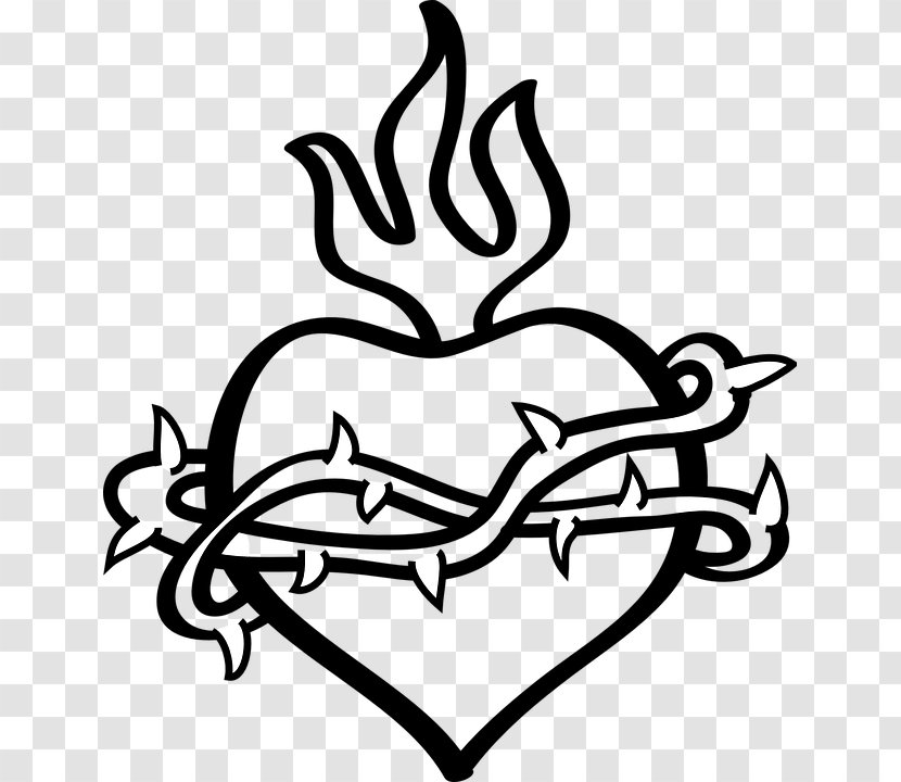 Clip Art Sacred Heart Love Transparent PNG