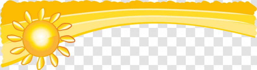 Cartoon Yellow Illustration - Petal - Golden Sunshine Border Element Vector Effect Transparent PNG