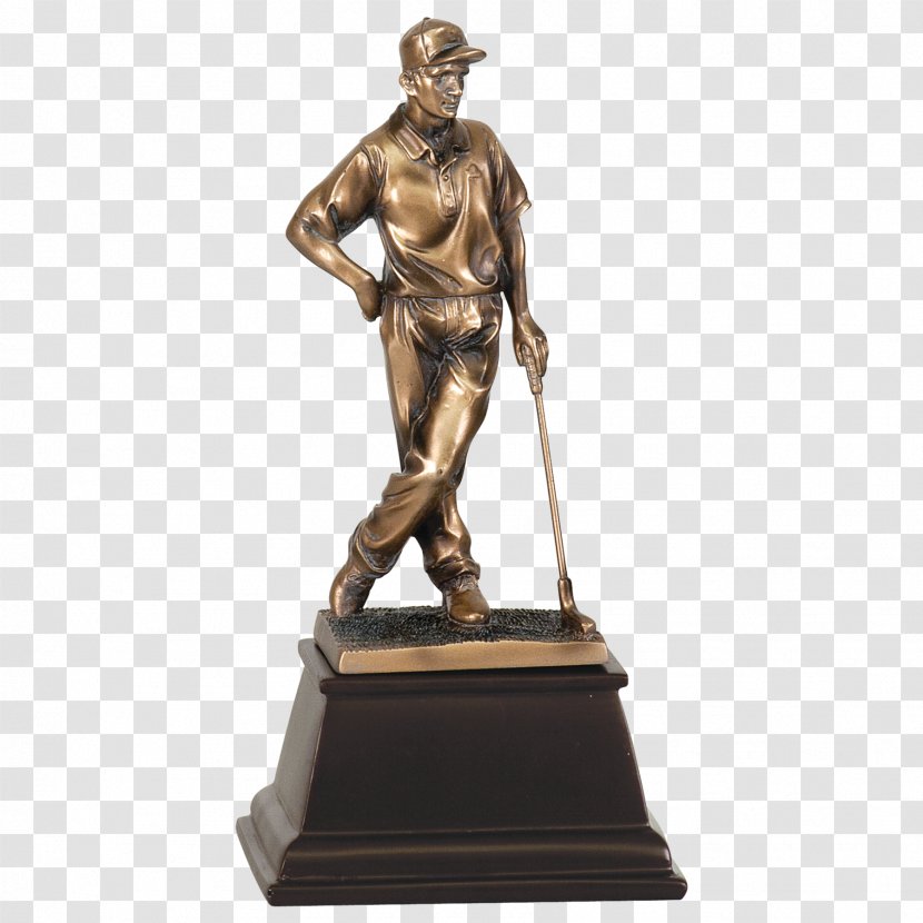 Bronze Sculpture Trophy Golf - Classical Transparent PNG