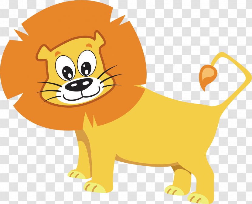 Lion Tiger Whiskers - Orange - Vector Element Transparent PNG