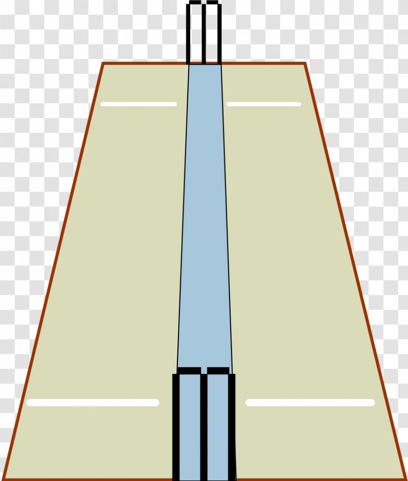 Wicket Cricket Pitch Field Stump - Diagram Transparent PNG