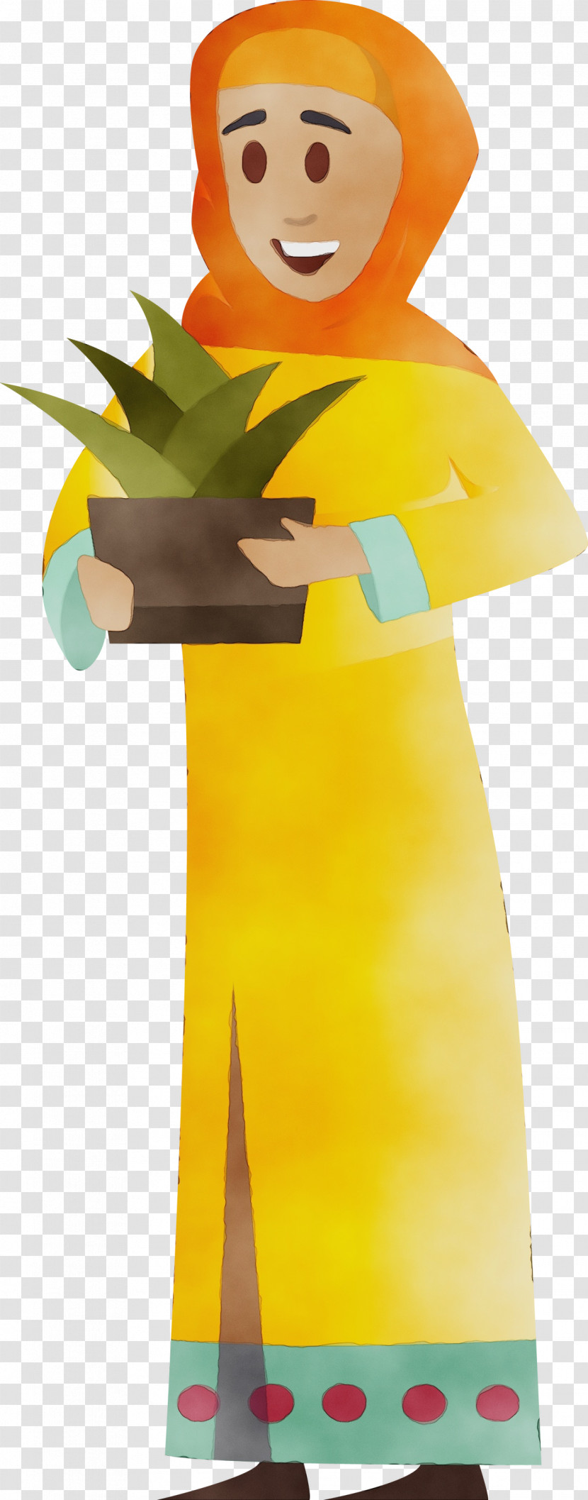 Yellow Costume Transparent PNG